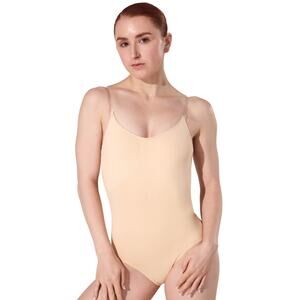 Dance Leotard Capezio 3565 Small Adult Clear Straps Ballet Jazz Padded Underleo